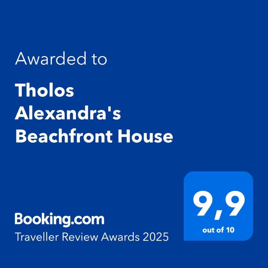 Tholos Alexandra'S Beachfront House Kavoúsion Extérieur photo