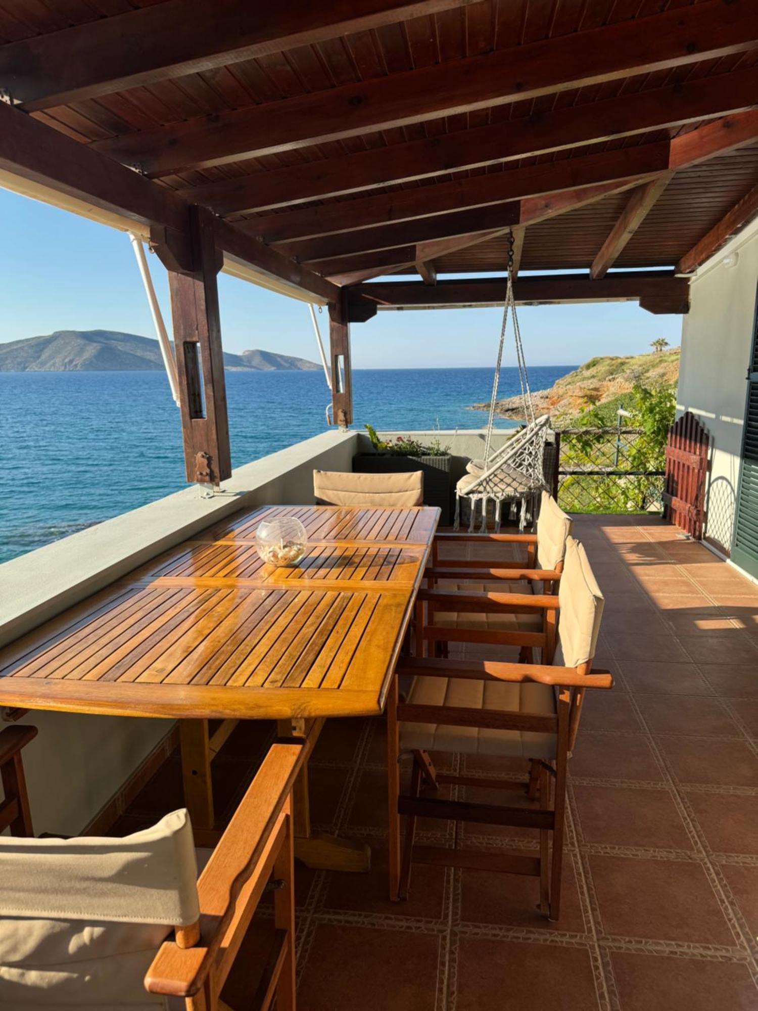 Tholos Alexandra'S Beachfront House Kavoúsion Extérieur photo